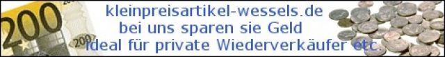Kleinpreisartikel für private - Rest Sonderposten - Weener-Diele