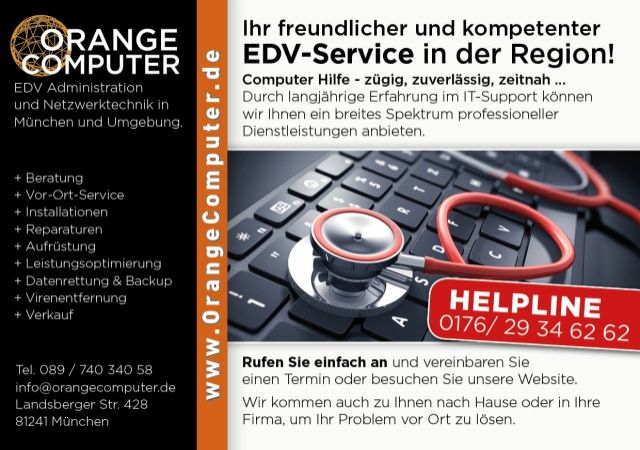 Computer, Laptop, PC - Internet, Netzwerk, WLAN - Problemanalyse, Fehlerbehebung - Edv Dienste - München