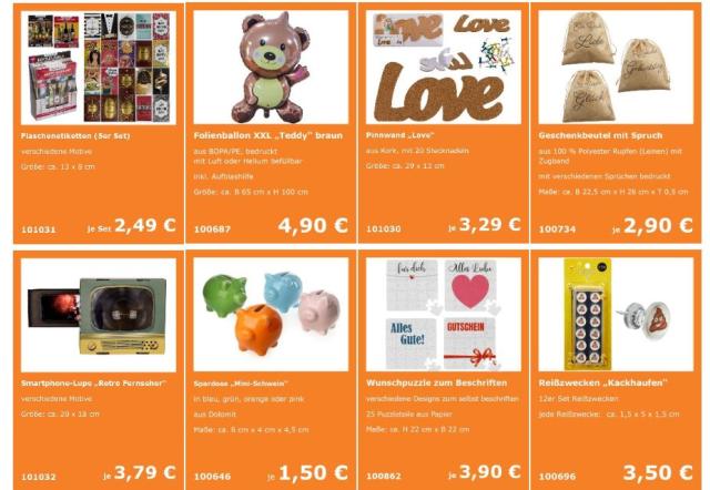 Geschäftsauflösung Großhandel Geschenkartikel 25.000 Artikel - Rest Sonderposten - München