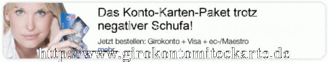 Schufafreies Girokonto mit EC-Karte inkl. Visa-Prepaid-Kreditkarte - Kredite und Kreditkarten - Lehrte