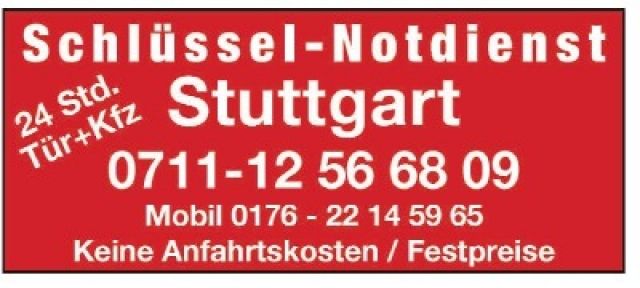 Schlüsseldienst Stuttgart 24h - Sonstiges - Stuttgart