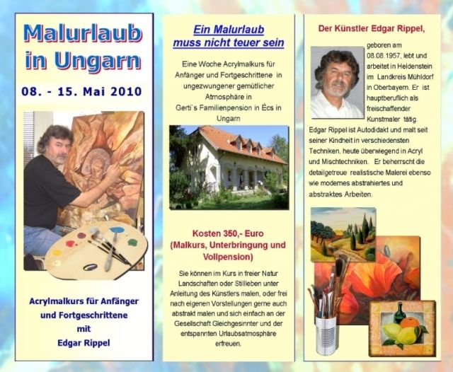Malurlaub in Ungarn - Malen Zeichnen - Heldenstein