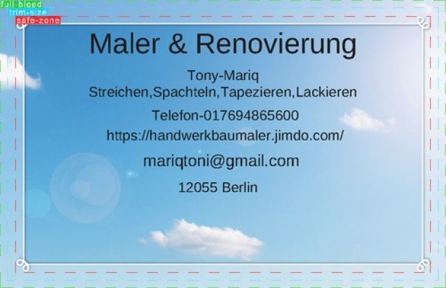Private Maler Streicht Ihre Zimmer ab 50-60 € oder ganze Wohnung am besten Gü - Reparatur - Berlin
