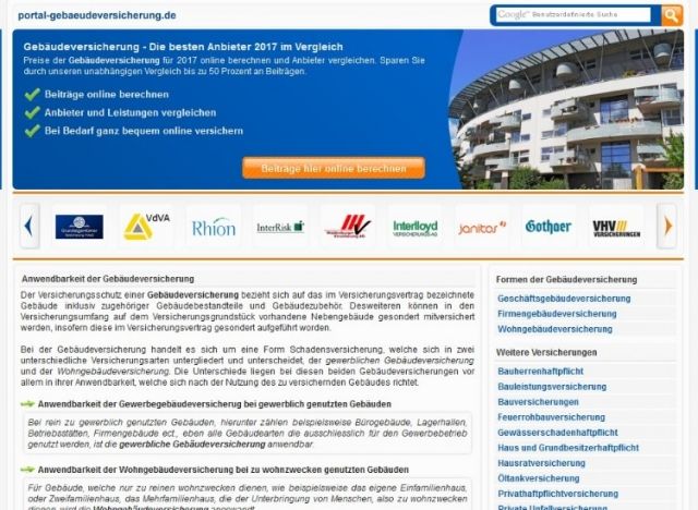 Wohngebäudeversicherung online vergleichen - Versicherungen - Rheine