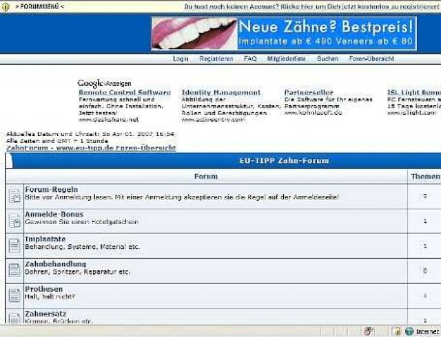 Zahn-Forum - die besten Tipps rund um die Zähne - Arzthotline - Prag