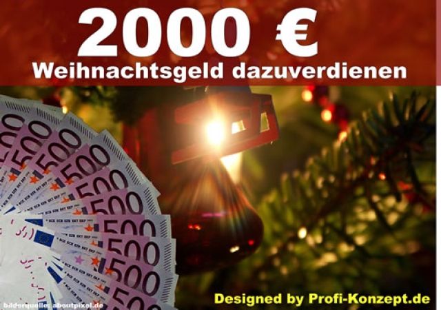 2000 € Weihnachtsgeld dazu verdienen - Heimarbeit - Bundesweit