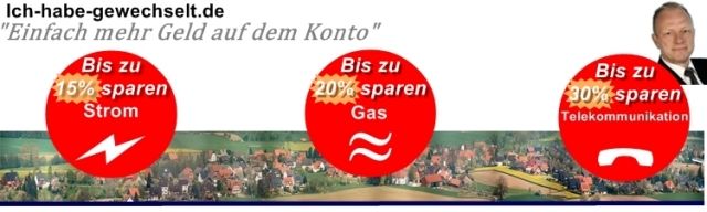 Stromanbieter und Gasanbieter wechseln - Sonstige Finanzdienstleistungen - Extertal