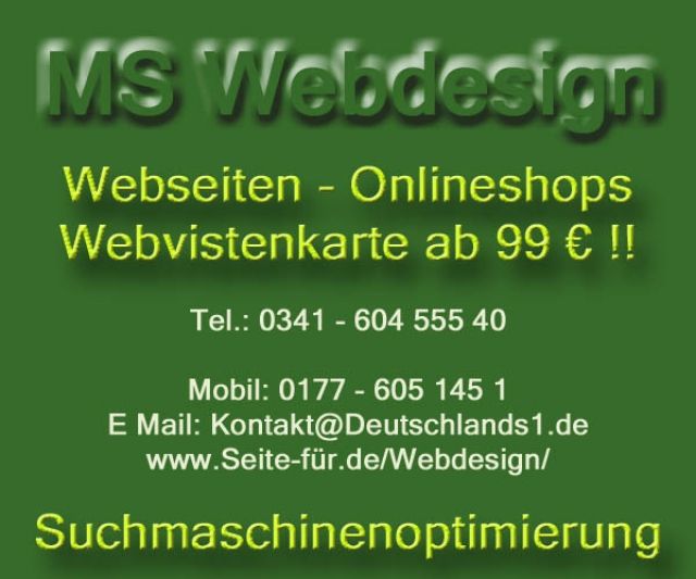 MS Webdesign Homepageerstellung attraktiv und günstig - Webdesign - Leipzig