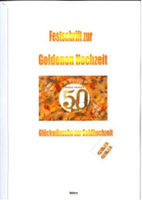 Die Festzeitung zur Goldenen Hochzeit - Text Reden - Swisttal