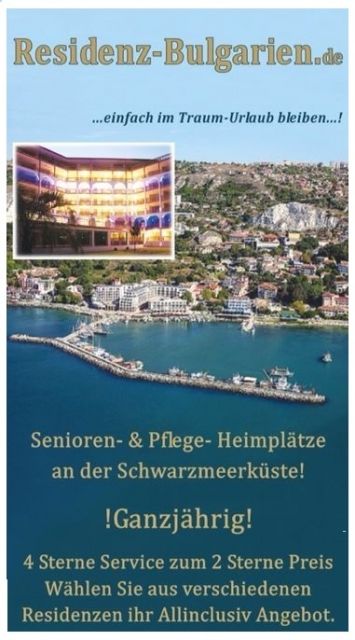 Vertriebspartner für Senioren Residenz am Schwarzen Meer gesucht. - Agentur - Berlin Inselstr.1