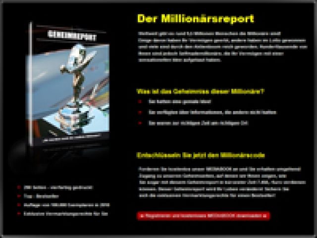 Der Millionärsreport - E Books - Radolfzell