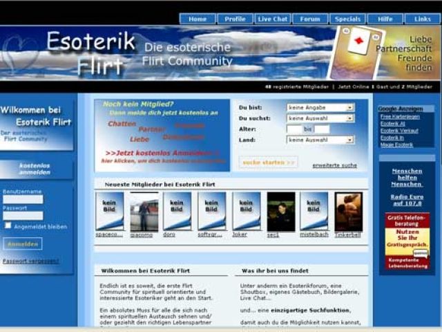 Flirt und Partnersuche für Esoteriker - Esoterik Pendel Horoskop - Stuttgart